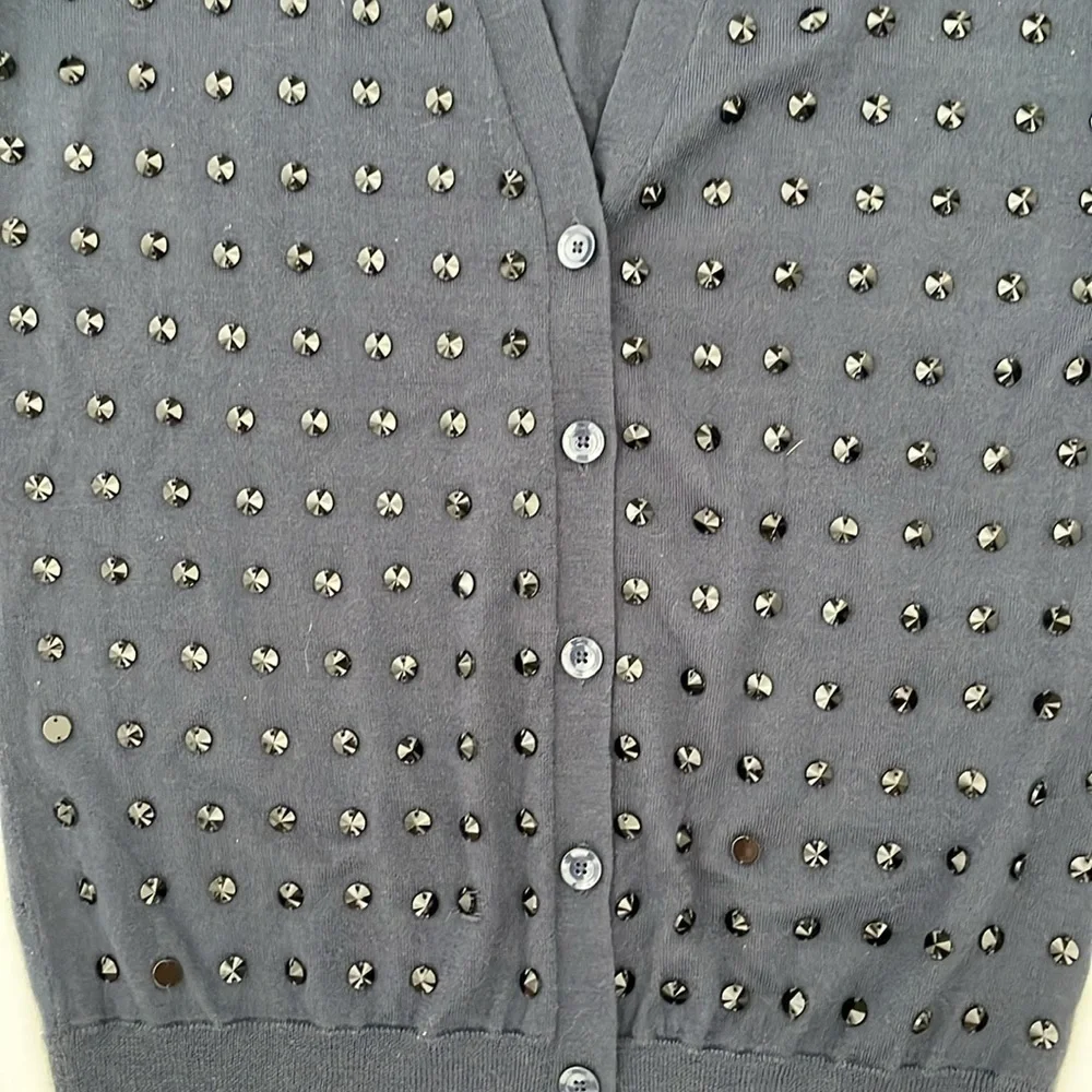 J. Crew Navy Studded Dutser Cardigan